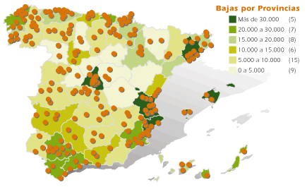 Mapa socios AEDRA