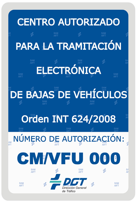 Placa desguaces-CATs de la DGT